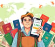 Empréstimos digitais para financiar viagens internacionais