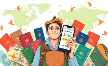 Empréstimos digitais para financiar viagens internacionais