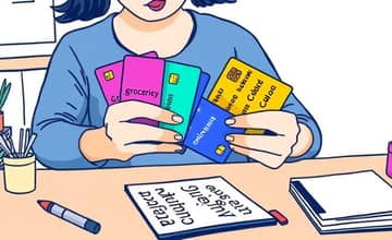 Utilize diferentes cartões para separar categorias de gastos