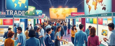 Participe de eventos e feiras para expandir networking