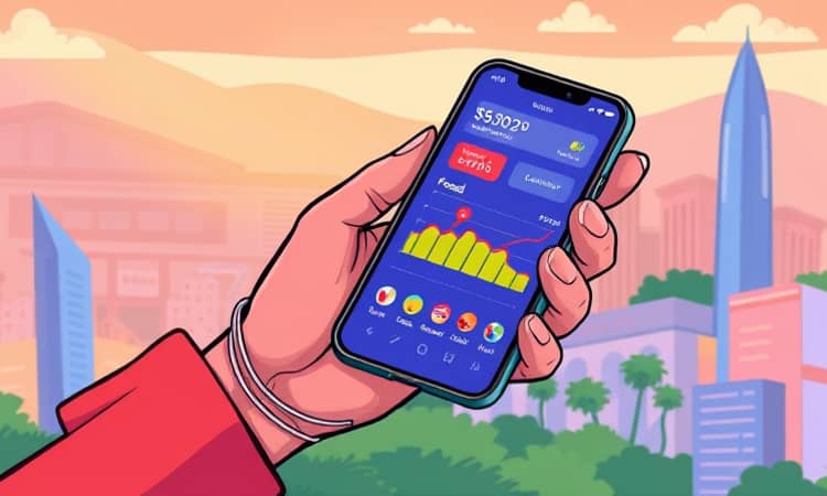 Use o aplicativo do banco para controlar seus gastos em tempo real