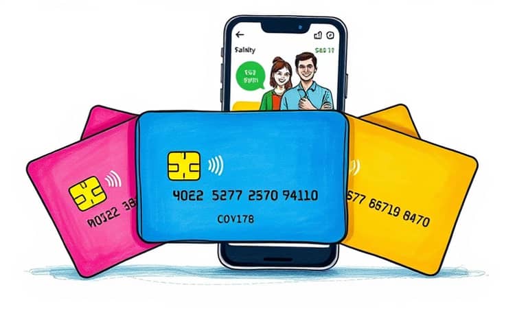 Configure limites individuais para cartões adicionais