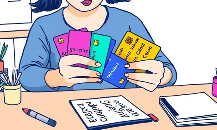 Utilize diferentes cartões para separar categorias de gastos